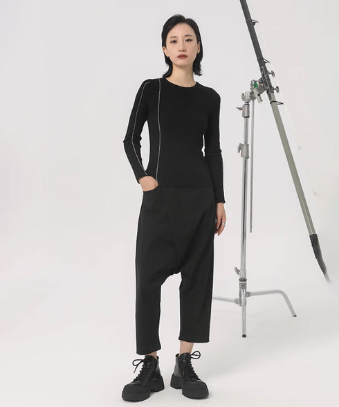 Cropped Harem Pants